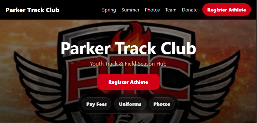 Parker Track Club website